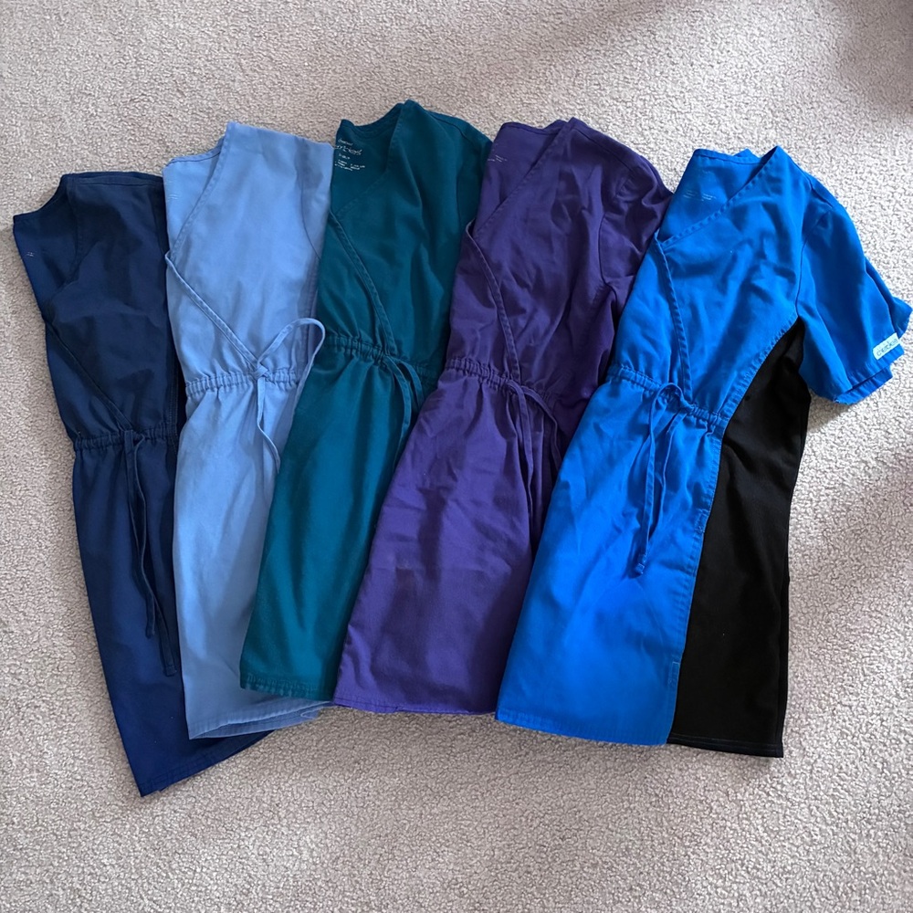 Maternity Scrub Top Bundle- Size Small